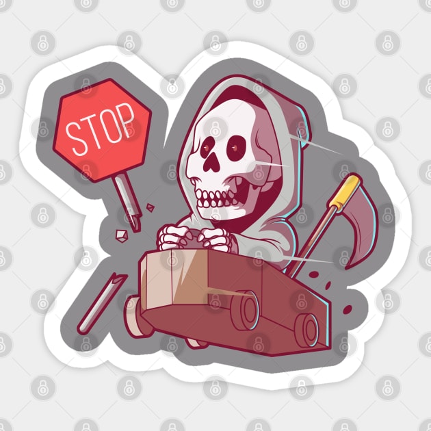 Racing Reaper Sticker by pedrorsfernandes